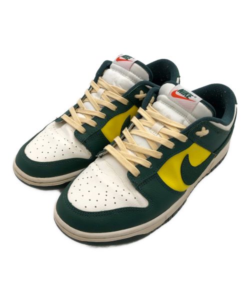 NIKE（ナイキ）NIKE (ナイキ) Dunk Low SE（ダンク ロー） グリーン×イエロー サイズ:27.5の古着・服飾アイテム