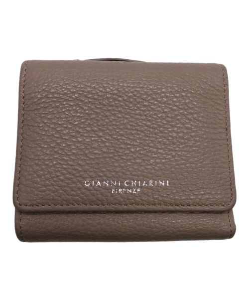 GIANNI CHIARINI（ジャンニ キアリーニ）GIANNI CHIARINI (ジャンニ キアリーニ) 3つ折り財布 グレージュの古着・服飾アイテム