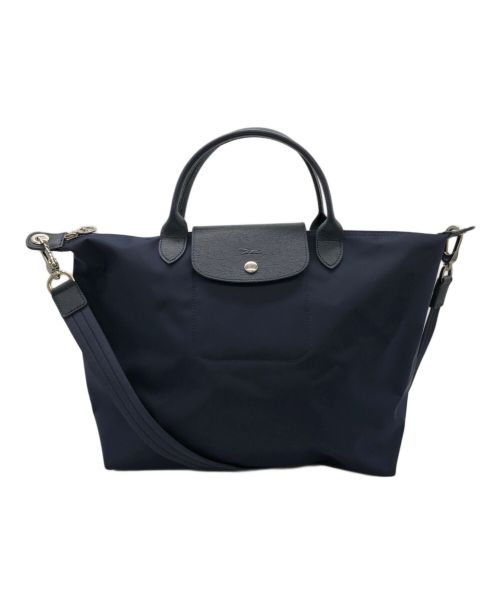 LONGCHAMP（ロンシャン）LONGCHAMP (ロンシャン) 折りたたみ2WAYバッグ ネイビーの古着・服飾アイテム