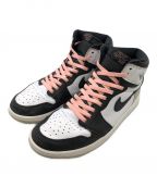 NIKEナイキ）の古着「AIR JORDAN 1 RETRO HIGH OG　Bleached Coral(エアジョーダン1　レトロハイ　オリジナル　ブリーチドコーラル)」｜ホワイト×ブラック