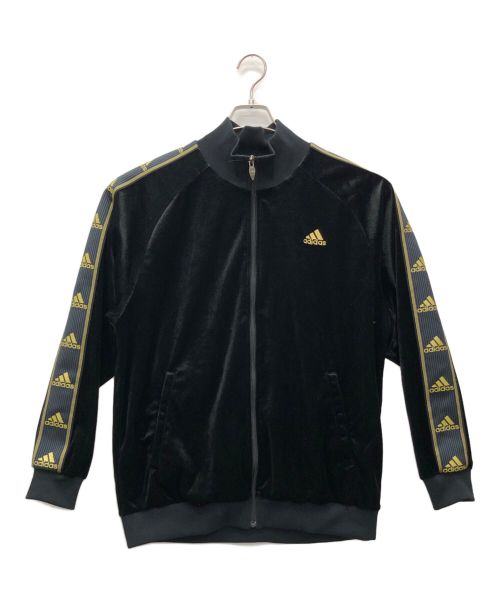 adidas（アディダス）adidas (アディダス) トラックジャケット ブラック×ゴールド サイズ:Lの古着・服飾アイテム