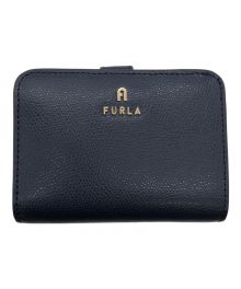 FURLA（フルラ）の古着「カメリア ジップアラウンドウォレット スモール」｜ネイビー