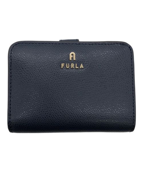 FURLA（フルラ）FURLA (フルラ) カメリア ジップアラウンドウォレット スモール ネイビーの古着・服飾アイテム