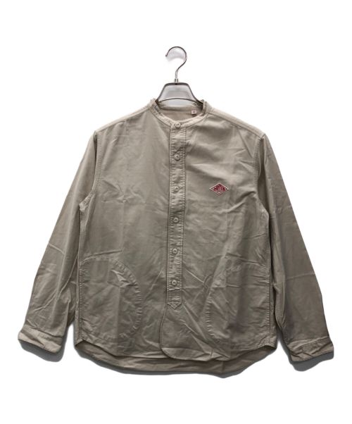 DANTON（ダントン）DANTON (ダントン) バンドカラーオックスシャツ カーキ サイズ:38の古着・服飾アイテム