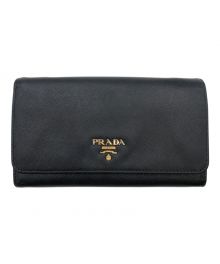 PRADA（プラダ）の古着「長財布」｜ブラック