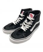 VANS OFF THE WALLヴァンスオフザウォール）の古着「ハイカットスニーカー」｜ブラック