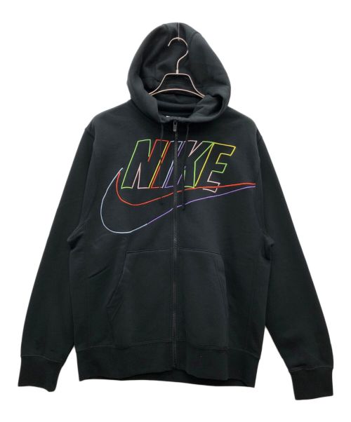 NIKE（ナイキ）NIKE (ナイキ) スウェットジャケット クラブ+ BB フルジップ LS フーディ  ブラック サイズ:L 未使用品の古着・服飾アイテム