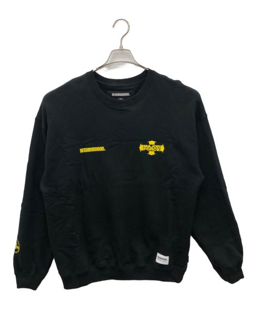 NEIGHBORHOOD（ネイバーフッド）NEIGHBORHOOD (ネイバーフッド) MAJOR FORCE (メジャーフォース) MAJOR FORCE SWEATSHIRT LS ブラック サイズ:Lの古着・服飾アイテム