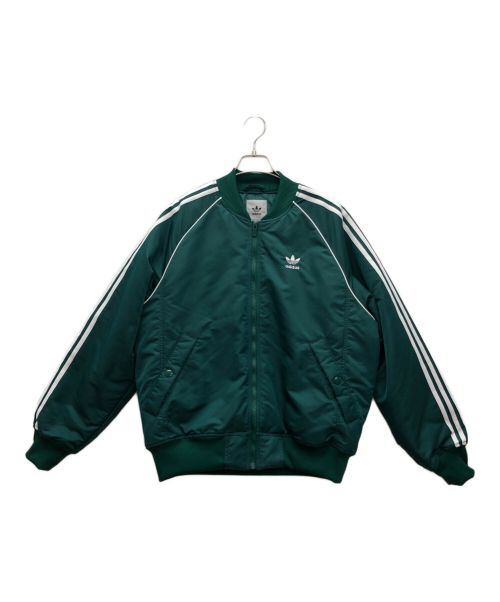 adidas（アディダス）adidas (アディダス) プレミアム カレッジジャケット グリーン サイズ:L 未使用品の古着・服飾アイテム