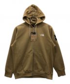 THE NORTH FACEザ ノース フェイス）の古着「SQUARE LOGO FULL ZIP（スクエアロゴフルジップ）」｜カーキ