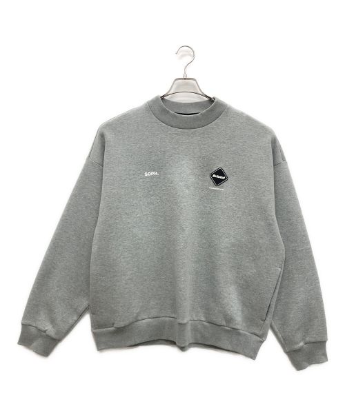 F.C.Real Bristol（エフシーレアルブリストル）F.C.Real Bristol (エフシーレアルブリストル) TECH SWEAT TEAM CREWNECK BAGGY TOP グレー サイズ:Lの古着・服飾アイテム