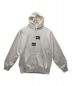 SUPREME（シュプリーム）の古着「SHIRT Split Box Logo Hooded Sweatshirt」｜ホワイト