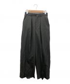 MARKAWAREマーカウェア）の古着「PLEATED WIDE TROUSERS ORGANIC COTTON TWILL」｜グレー