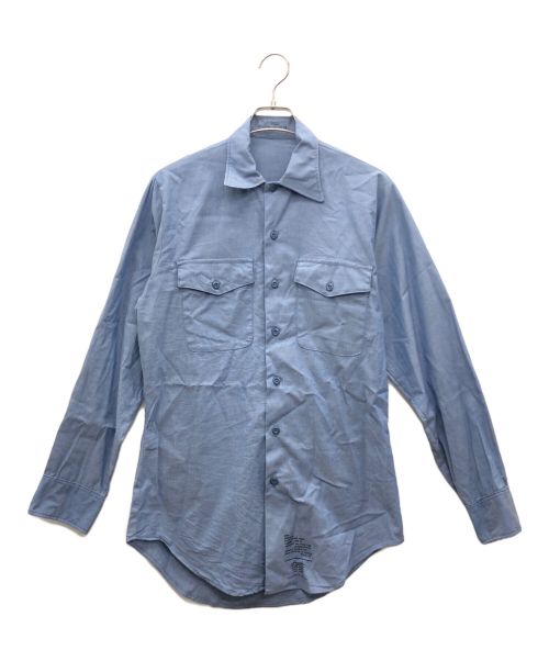 U'S NAVY（ユーエスネイビー）U'S NAVY (ユーエスネイビー) シャンブレーシャツ インディゴ サイズ:39の古着・服飾アイテム