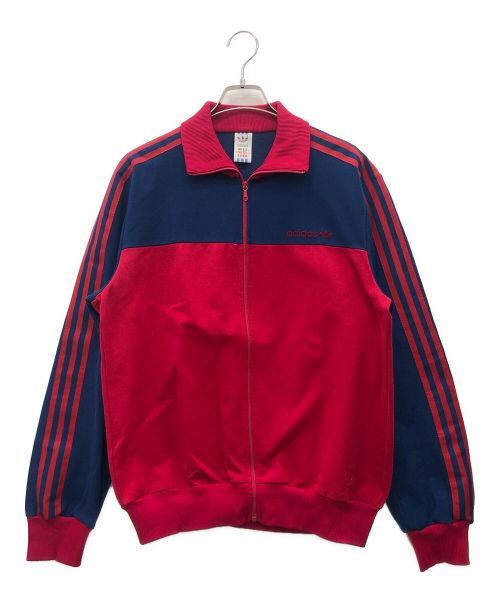 adidas（アディダス）adidas (アディダス) トラックジャケット ネイビー×レッド サイズ:US:XL（M)の古着・服飾アイテム