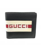 GUCCIグッチ）の古着「2つ折り財布」｜ブラック