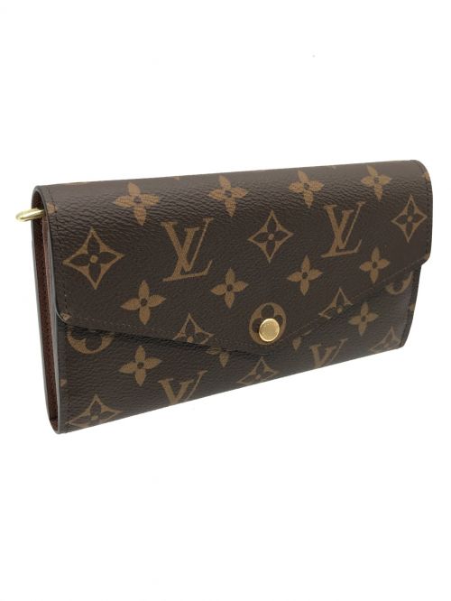 LOUIS VUITTON（ルイ ヴィトン）LOUIS VUITTON (ルイ ヴィトン) モノグラム ポルトフォイユ・サラ　長財布 ブラウン サイズ:実寸サイズにてご確認ください。の古着・服飾アイテム