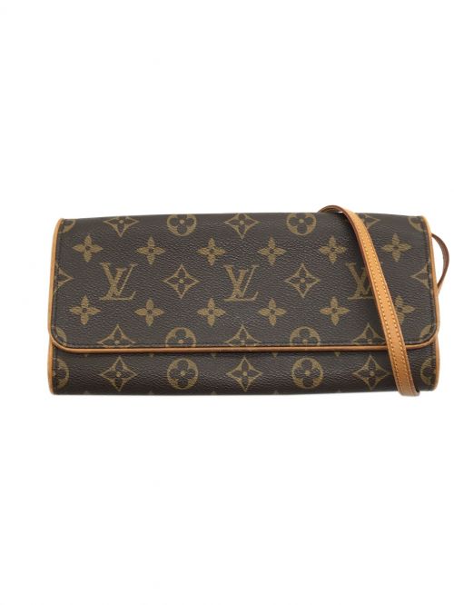 LOUIS VUITTON（ルイ ヴィトン）LOUIS VUITTON (ルイ ヴィトン) モノグラム ポシェットツインGM　ショルダーポシェット ブラウン サイズ:GMの古着・服飾アイテム