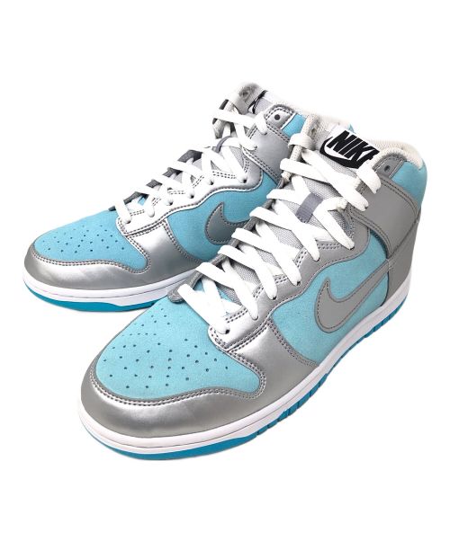 NIKE（ナイキ）NIKE (ナイキ) ハイカットスニーカー　DUNK HIGH（ダンクハイ） スカイブルー×ホワイト サイズ:27.5cmの古着・服飾アイテム