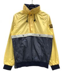 DESCENTE（デサント）の古着「ヴィンテージアノラックパーカー」｜イエロー×ブラック