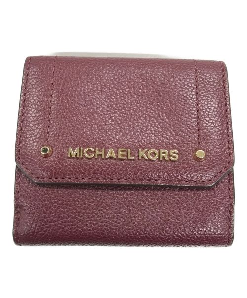 MICHAEL KORS（マイケルコース）MICHAEL KORS (マイケルコース) 3つ折り財布 ボルドー サイズ:実寸サイズをご確認ください。の古着・服飾アイテム