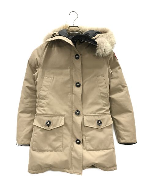 CANADA GOOSE（カナダグース）CANADA GOOSE (カナダグース) ダウンジャケット　Bronte Parka ベージュ サイズ:Mの古着・服飾アイテム