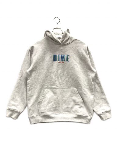 中古・古着通販】Dime (ダイム) プルオーバーパーカー グレー サイズ:L