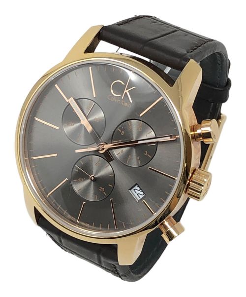 Calvin Klein（カルバンクライン）Calvin Klein (カルバンクライン) 腕時計 クロノグラフ クォーツ ブラック サイズ:実寸サイズにてご確認ください。の古着・服飾アイテム