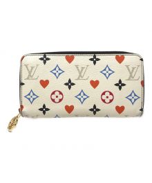 LOUIS VUITTON（ルイ ヴィトン）の古着「長財布 ゲーム・オン モノグラム ジッピー・ウォレット」｜ホワイト