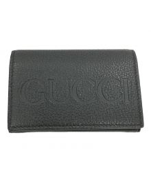 GUCCI（グッチ）の古着「名刺入れ」｜ブラック×オレンジ