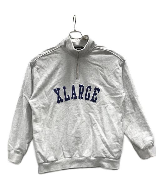 X-LARGE（エクストララージ）X-LARGE (エクストララージ) ハーフジッププルオーバースウェット グレー サイズ:Lの古着・服飾アイテム