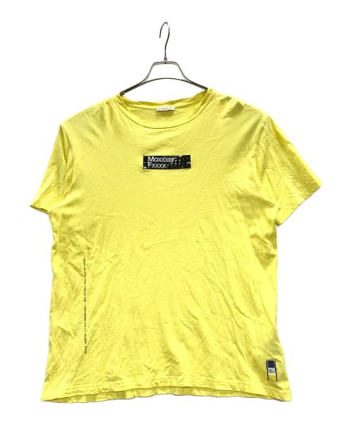 MONCLER（モンクレール）MONCLER (モンクレール) FRAGMENT DESIGN (フラグメントデザイン) Tシャツ　FRAGMENT DESIGN（フラグメント デザイン） イエロー サイズ:Lの古着・服飾アイテム