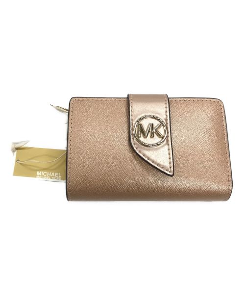 MICHAEL KORS（マイケルコース）MICHAEL KORS (マイケルコース) 2つ折り財布 ピンク サイズ:実寸サイズにてご確認ください。 未使用品の古着・服飾アイテム