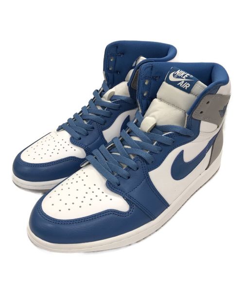 NIKE（ナイキ）NIKE (ナイキ) スニーカー AIR JORDAN 1 RETRO HIGH OG（エアジョーダン1） ホワイト×ブルー サイズ:29の古着・服飾アイテム