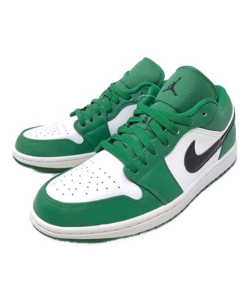 NIKE（ナイキ）NIKE (ナイキ) スニーカー AIR JORDAN 1 LOW（エアジョーダン 1 ロー） グリーン×ホワイト サイズ:28.5cm 未使用品の古着・服飾アイテム