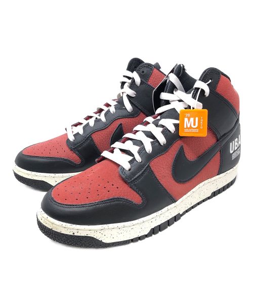 NIKE（ナイキ）NIKE (ナイキ) UNDERCOVER (アンダーカバー) スニーカー DUNK HI 1985（ダンクハイ 1985） ブラック×レッド サイズ:28cm 未使用品の古着・服飾アイテム