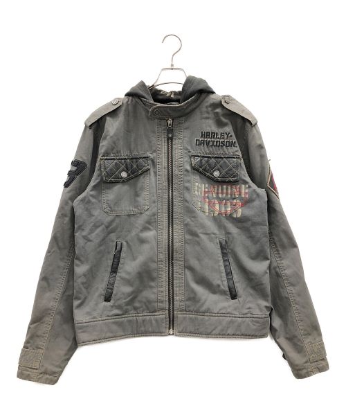 HARLEY-DAVIDSON（ハーレーダビッドソン）HARLEY-DAVIDSON (ハーレーダビッドソン) ジャケット グレー サイズ:Mの古着・服飾アイテム