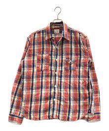 PHERROW'S SHIRT（フェローズ）の古着「シャツ」｜レッド