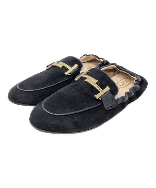 TOD'S（トッズ）TOD'S (トッズ) 靴 DOUBLE T LOAFER (ダブル T ローファー) ブラック サイズ:36の古着・服飾アイテム