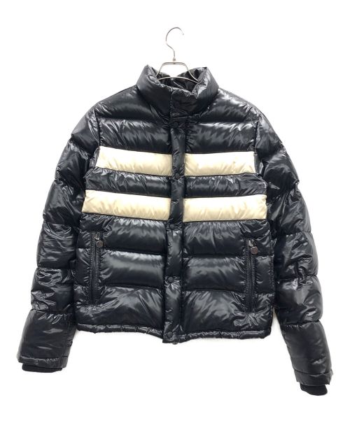 MONCLER（モンクレール）MONCLER (モンクレール) ダウンジャケット ブラック×ホワイト サイズ:不明の古着・服飾アイテム