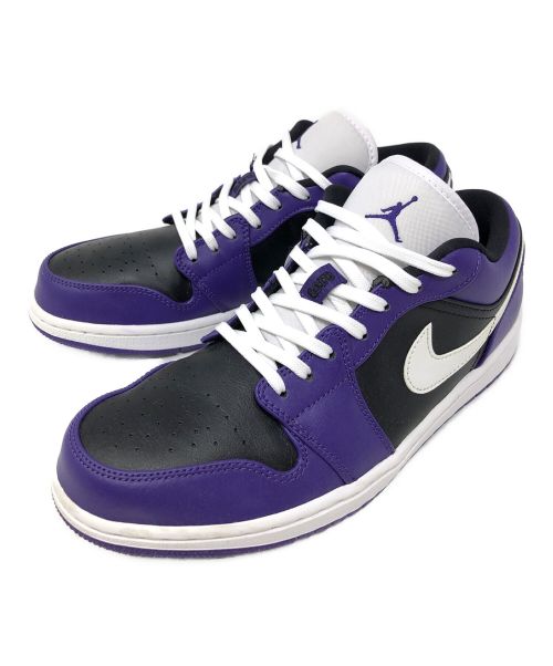 NIKE（ナイキ）NIKE (ナイキ) スニーカー AIR JORDAN 1 LOW（ナイキ エア ジョーダン 1 ロー） パープル×ブラック サイズ:27.5の古着・服飾アイテム