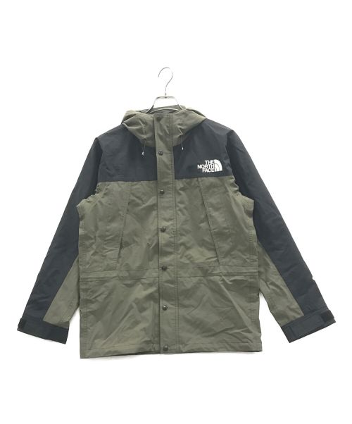 THE NORTH FACE（ザ ノース フェイス）THE NORTH FACE (ザ ノース フェイス) マウンテンパーカー Mountain Light Jacket（マウンテンライトジャケット） グリーン×ブラック サイズ:Mの古着・服飾アイテム