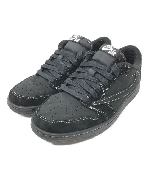 NIKE（ナイキ）NIKE (ナイキ) Travis Scott (トラヴィス スコット) スニーカー　AIR JORDAN 1 LOW RETRO OG SP（エアジョーダン1ローレトロ） ブラック サイズ:27cmの古着・服飾アイテム