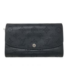 LOUIS VUITTON（ルイ ヴィトン）の古着「長財布　マヒナ　ポルトフォイユ・イリス」｜ブラック