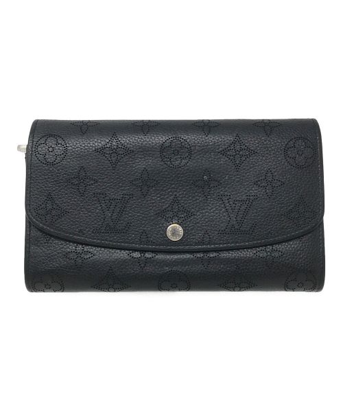 LOUIS VUITTON（ルイ ヴィトン）LOUIS VUITTON (ルイ ヴィトン) 長財布　マヒナ　ポルトフォイユ・イリス ブラック サイズ:実寸サイズにてご確認ください。の古着・服飾アイテム