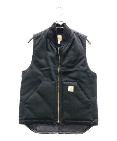 【中古・古着通販】CarHartt (カーハート) ダックベスト ブラック 