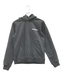 BURBERRY（バーバリー）の古着「プルオーバーパーカー HOSPERY SQUARE PRINT COTTON HOODIE（ホースフェリースクエアプリントコットンフーディー）」｜ブラック