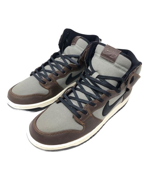 NIKE（ナイキ）NIKE (ナイキ) ハイカットスニーカー SB DUNK HIGH PRO(エスビー ダンク ハイ プロ) カーキ×ブラウン サイズ:28の古着・服飾アイテム