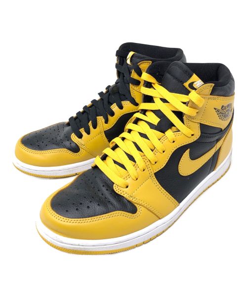 NIKE（ナイキ）NIKE (ナイキ) スニーカー AIR JORDAN 1 RETRO HIGH OG(エア ジョーダン 1 レトロ ハイ オリジナル) ブラック×イエロー サイズ:27.5cmの古着・服飾アイテム