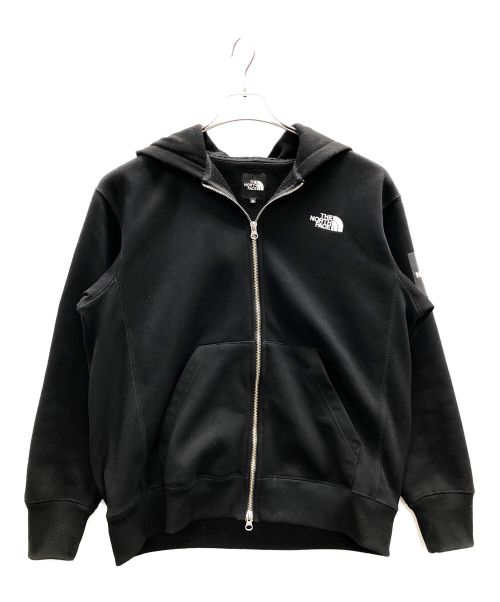 THE NORTH FACE（ザ ノース フェイス）THE NORTH FACE (ザ ノース フェイス) スクエアロゴフルジップ　パーカー ブラック サイズ:Mの古着・服飾アイテム